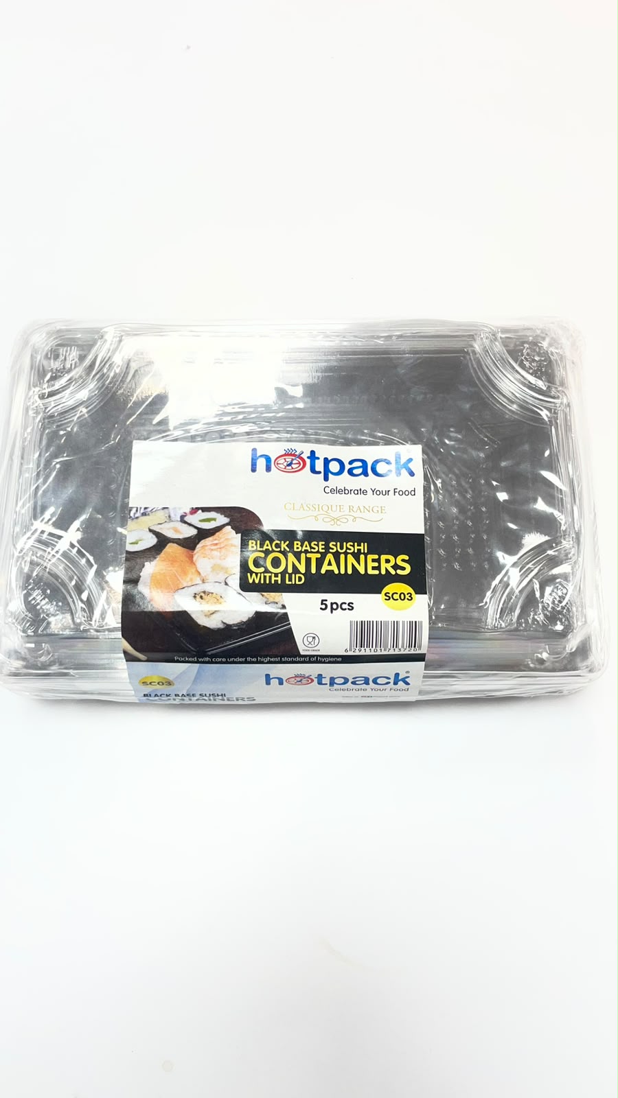 CONTENEDOR NEGRO SUSHI + TAPAS SC03 - 5PCS