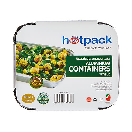 HOTPACK CONTENEDOR DE ALUMINIO 8342 10PCS