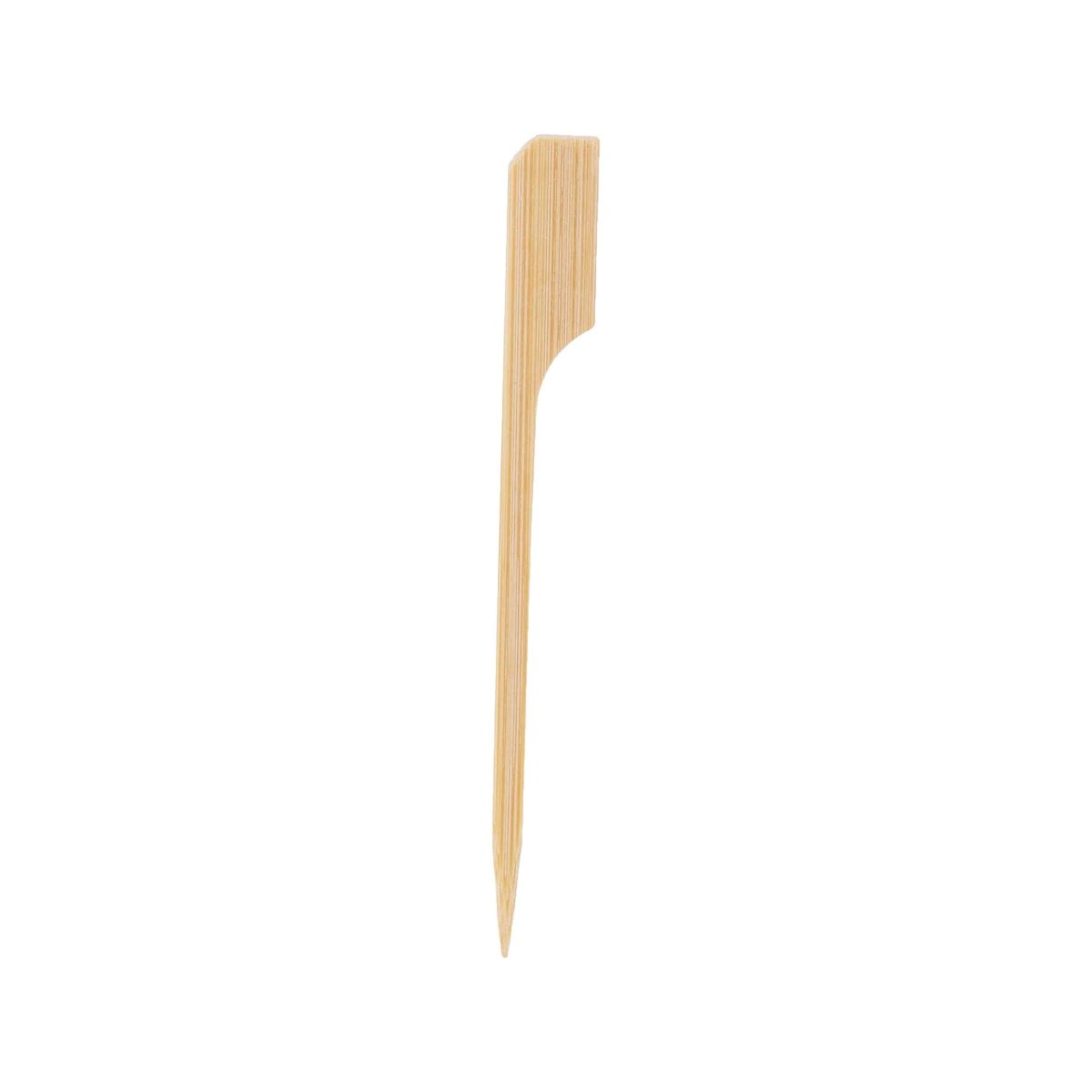 BROCHETA CON BANDERA DE BAMBÚ 9CM 100PCS