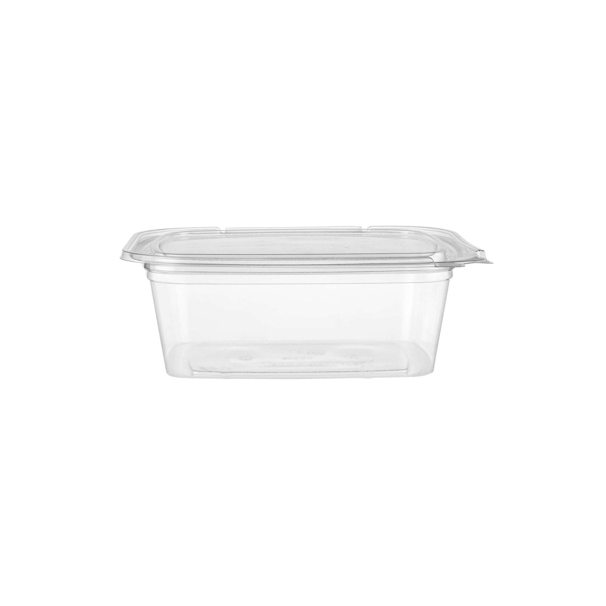 CONTENEDOR DELI CUADRADO TRANSPARENTE CON BISAGRA PET 48OZ