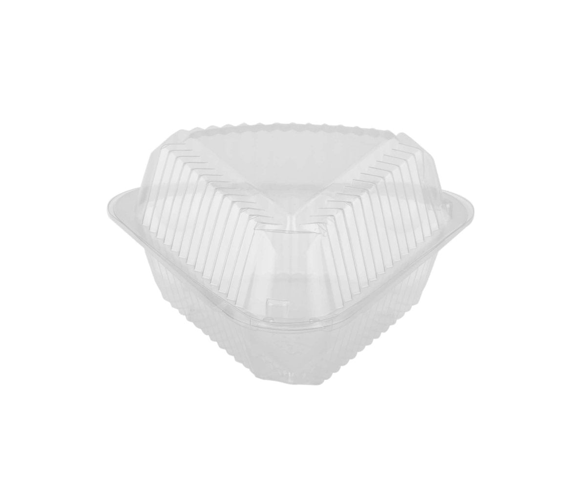 CONTENEDOR TRANSPARENTE TRIANGULAR PARA PASTELES (CTCC)