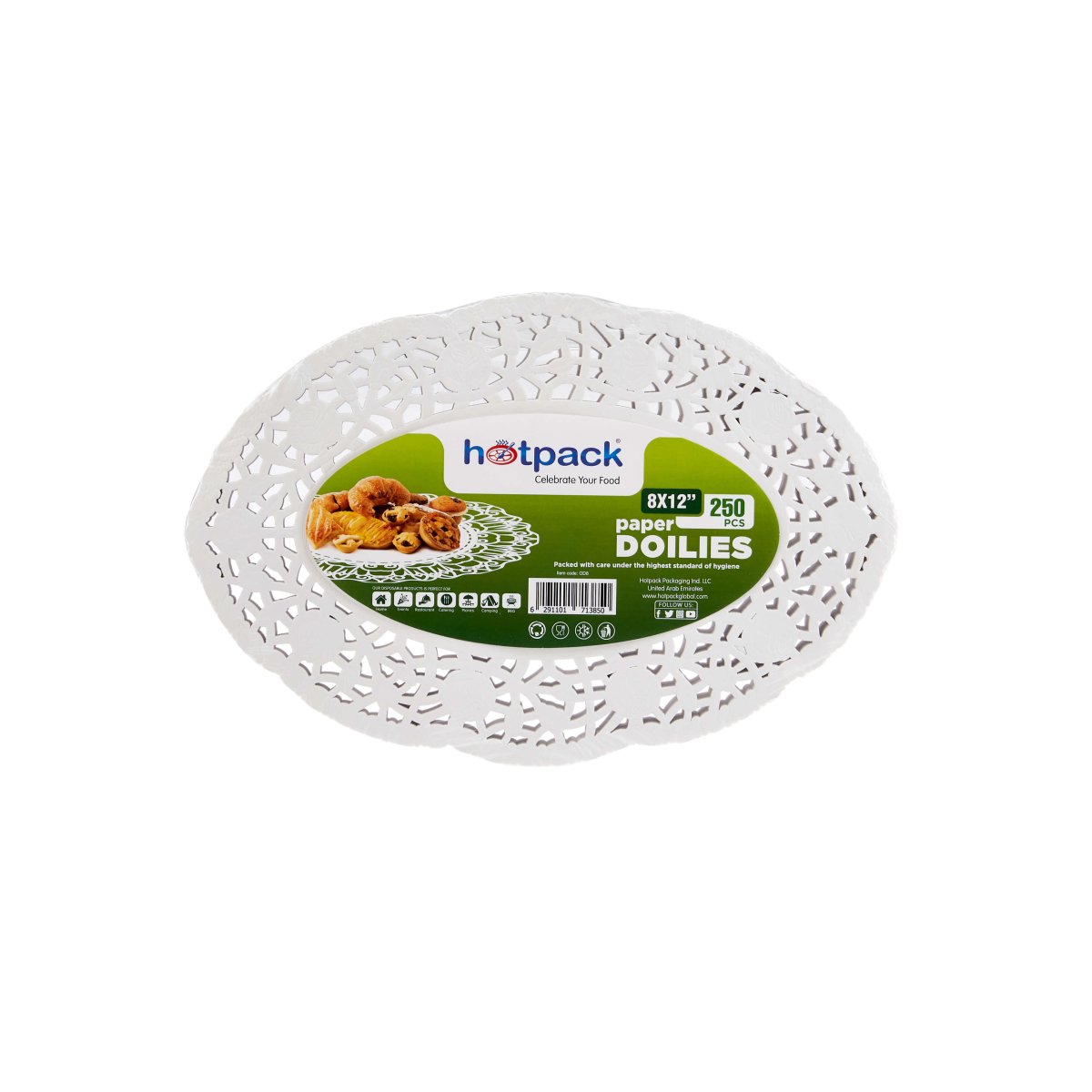 DOILIES OVALADOS 8X12" 250PCS
