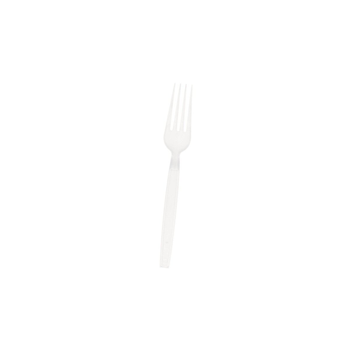TENEDOR RESISTENTE BLANCO PLÁSTICO 50PCS