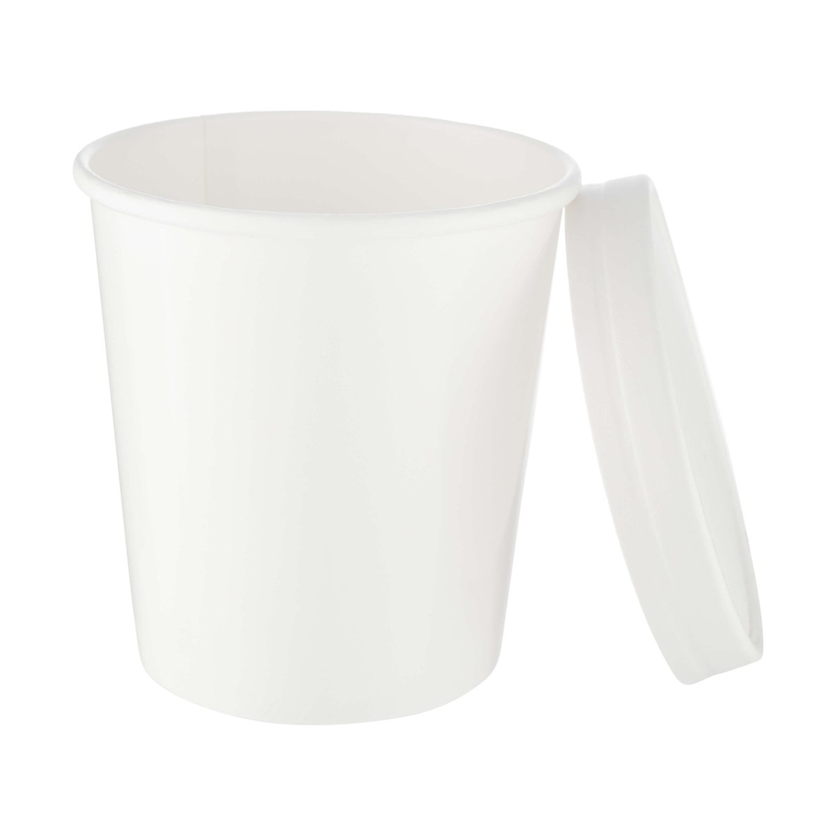 HOTPACK CUENCO DE FIDEOS DE PAPEL BLANCO 16 OZ + TAPAS 5PCS