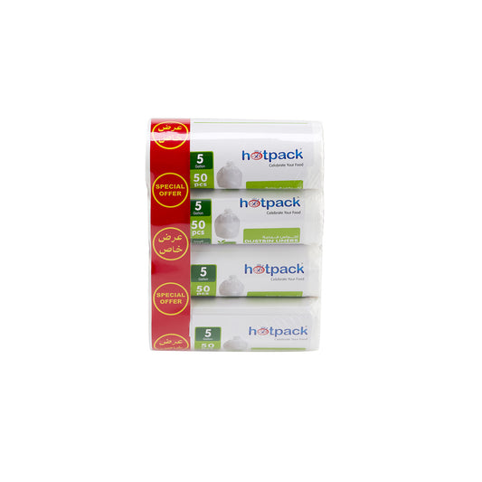 FORRO DE CESTA BLANCO 45X55CM 50PCSROLLO - 4 ROLLOS/PAQ