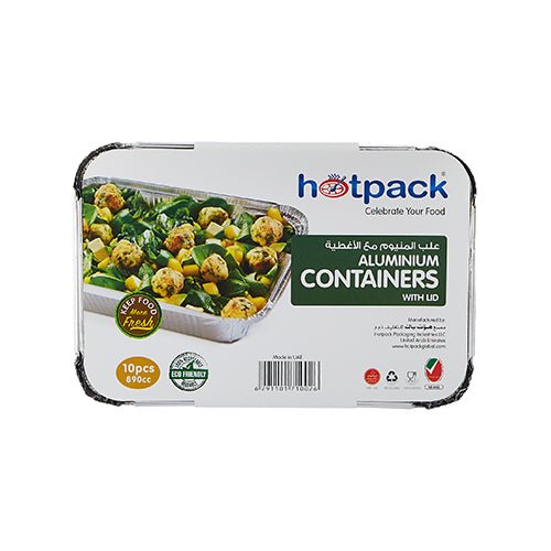 HOTPACK CONTENEDOR DE ALUMINIO 8389 10PCS