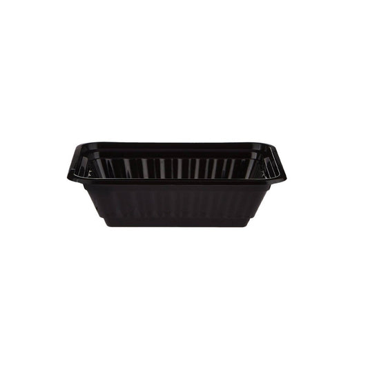 CONTENEDOR RECTANGULAR DE BASE NEGRA HP 12OZ HD