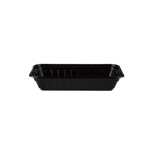 TAPA PARA CONTENEDOR RECTANGULAR HPRE DE BASE NEGRA 12OZ