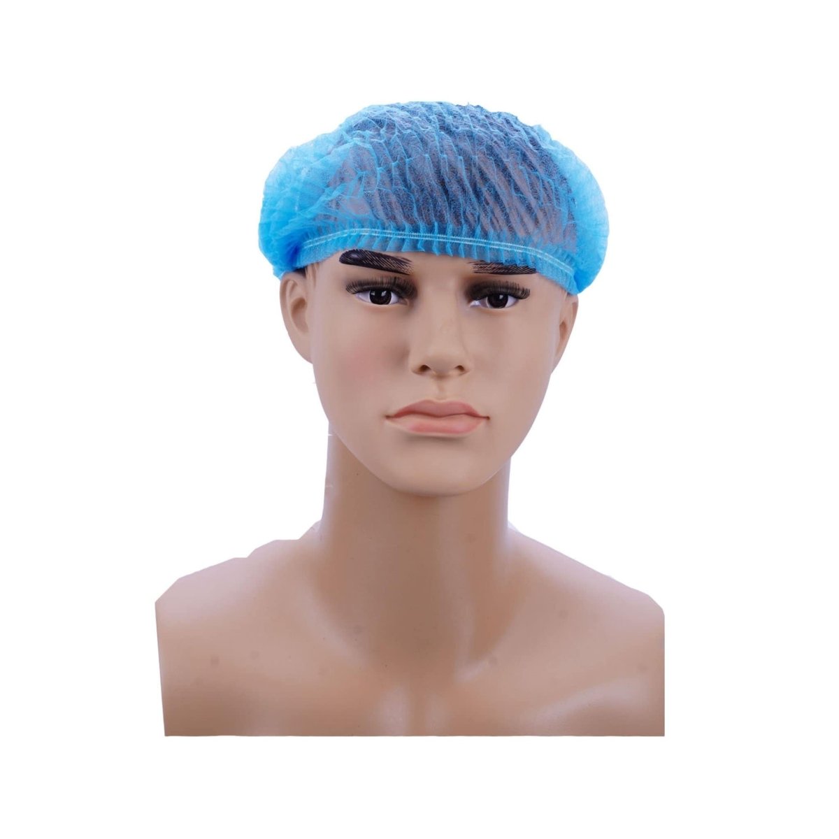 GORRO DE ENFERMERA (BOUFFANT) AZUL 100PCS