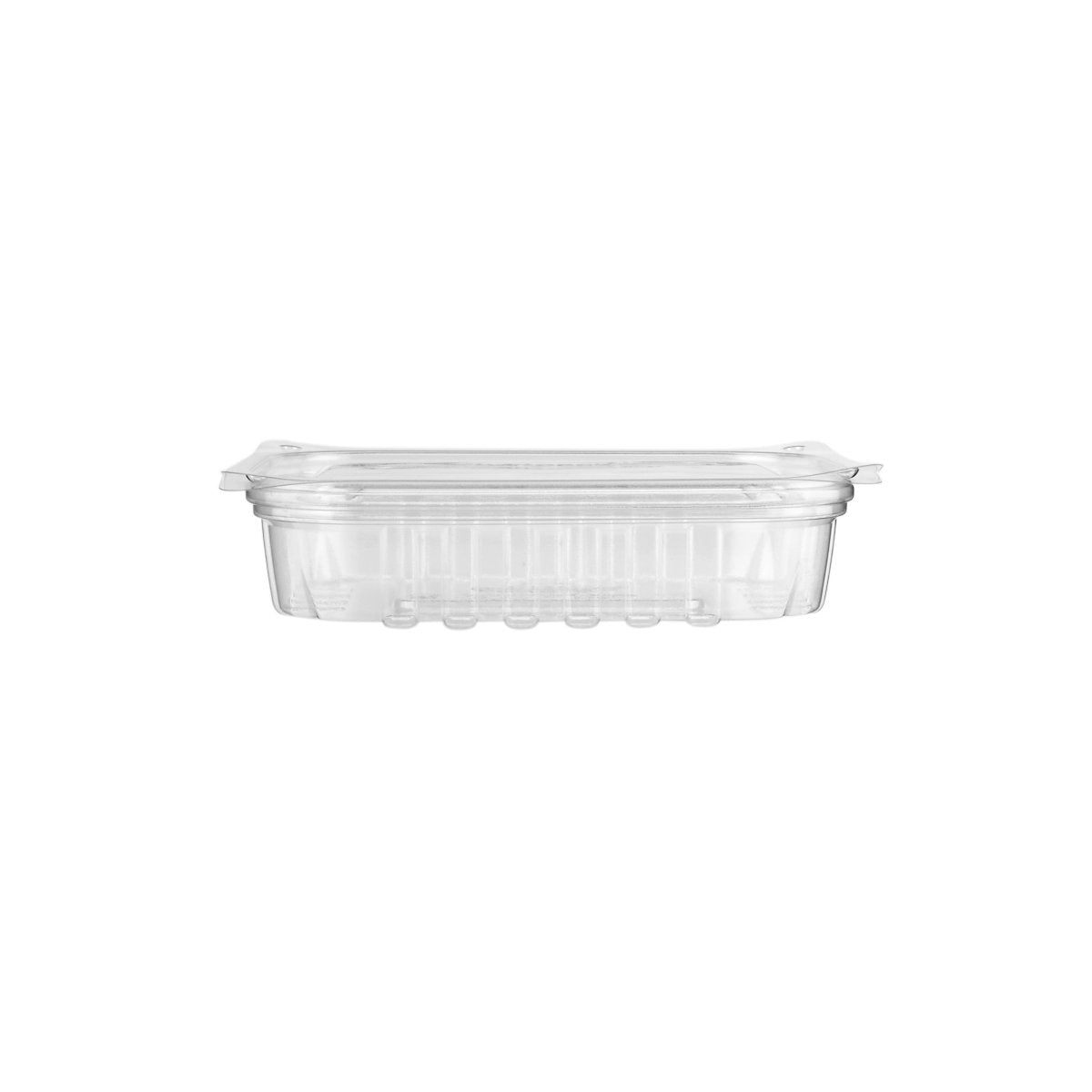 CONTENEDOR RECTANGULAR TRANSPARENTE 8OZ BASE PET