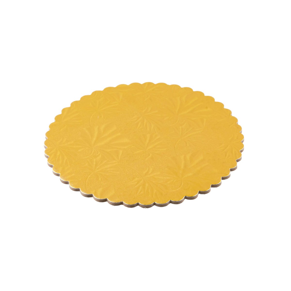 TABLA PARA PASTELES REDONDA DG 30CM DORADA 5PCS