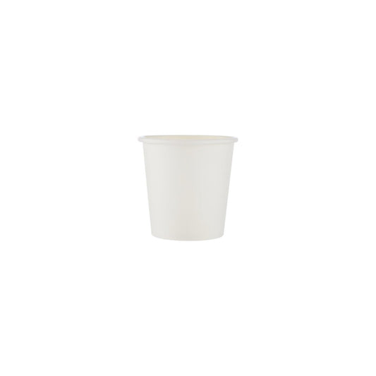 VASO BLANCO DE PAPEL RESISTENTE 4OZ