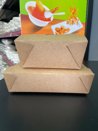 CAJA PARA LLEVAR KRAFT - 36OZ