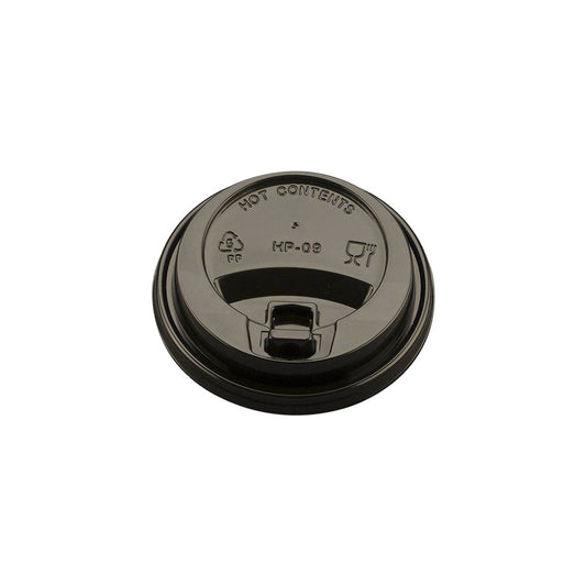 TAPAS NEGRAS PARA SORBER PARA VASO 8OZ -PPC80B
