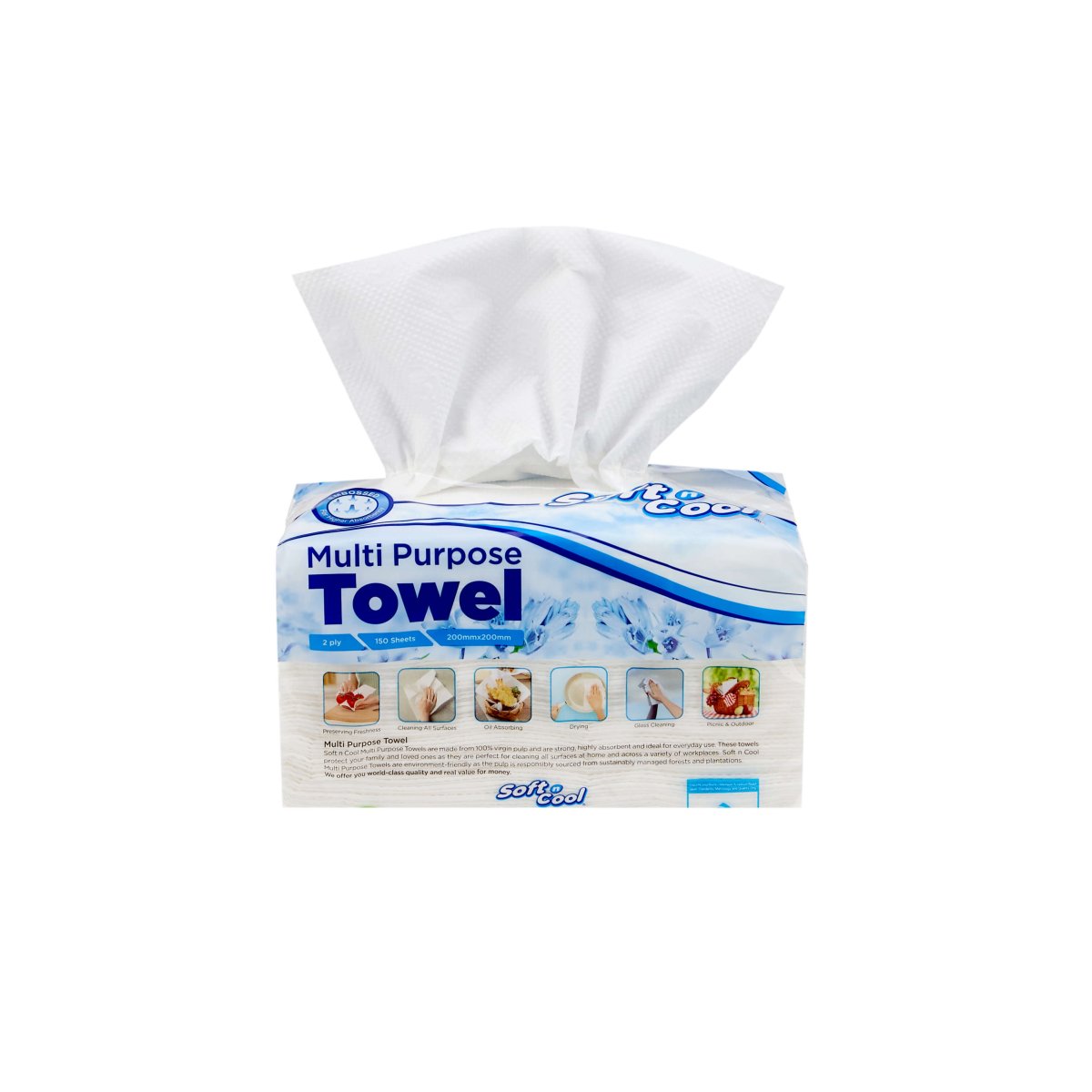 SNC TOALLA MULTIUSOS 150PCS