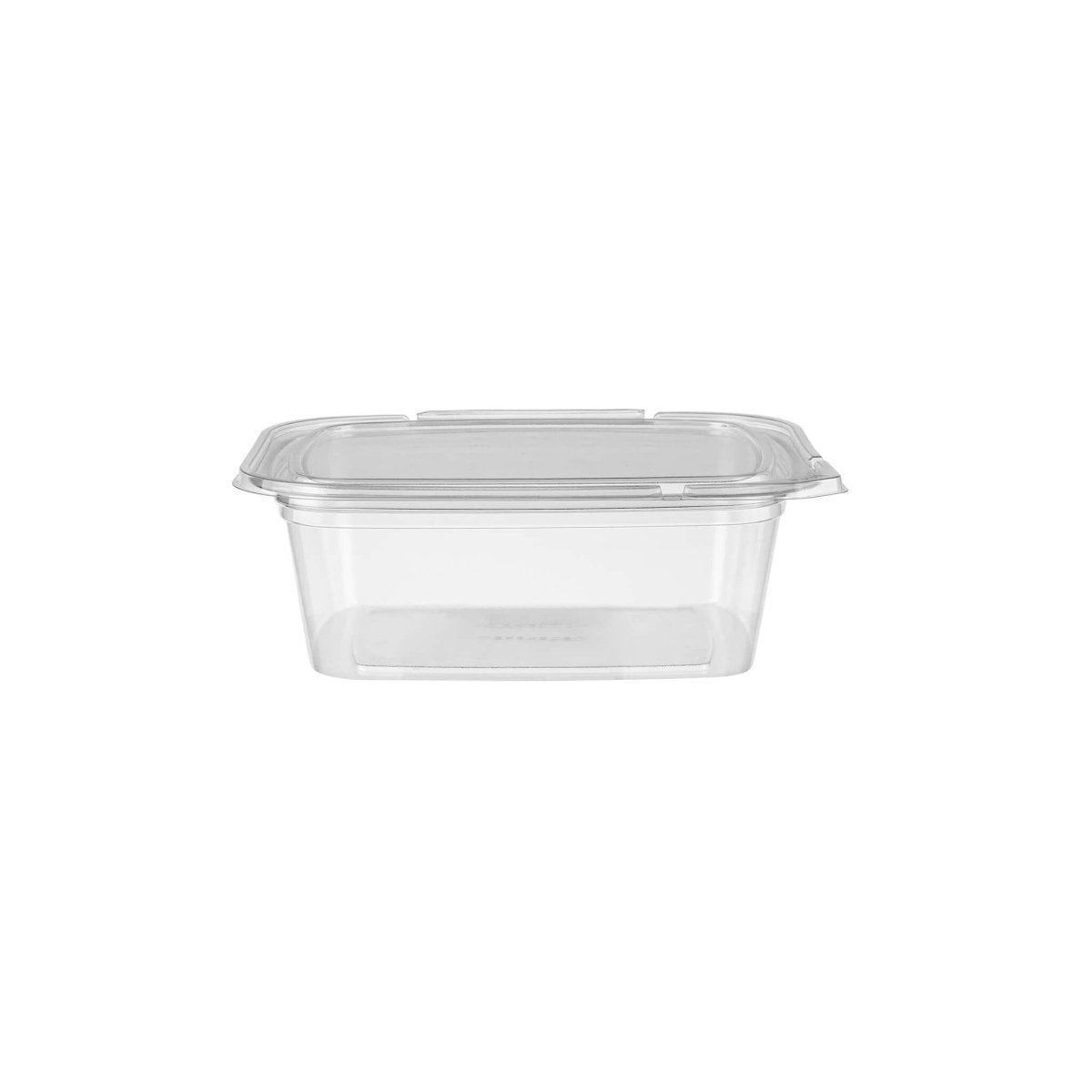 CONTENEDOR PET CUADRADO TRANSPARENTE A PRUEBA DE MANIPULACIÓN 24OZ
