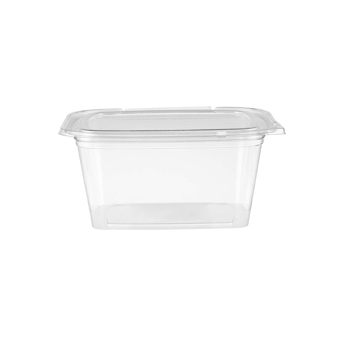 CONTENEDOR PET CUADRADO TRANSPARENTE A PRUEBA DE MANIPULACIÓN 64OZ